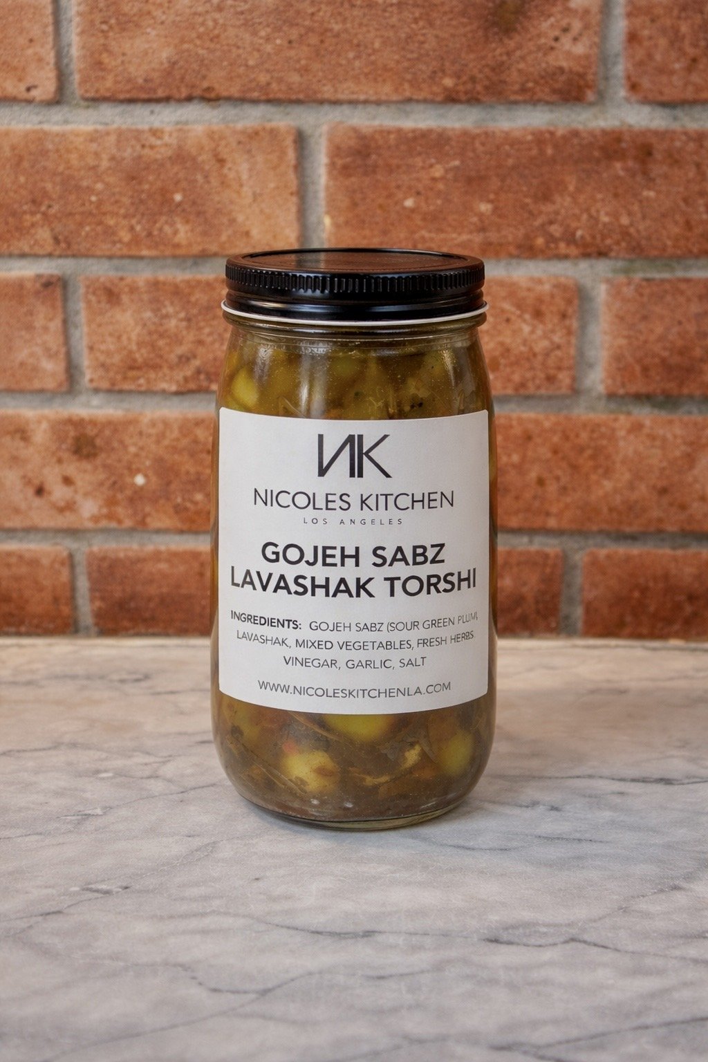 Gojeh Sabz Lavashak Torshi - Nicole's Kitchen
